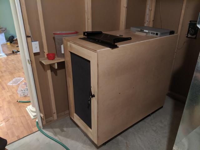 My home-built server cabinet